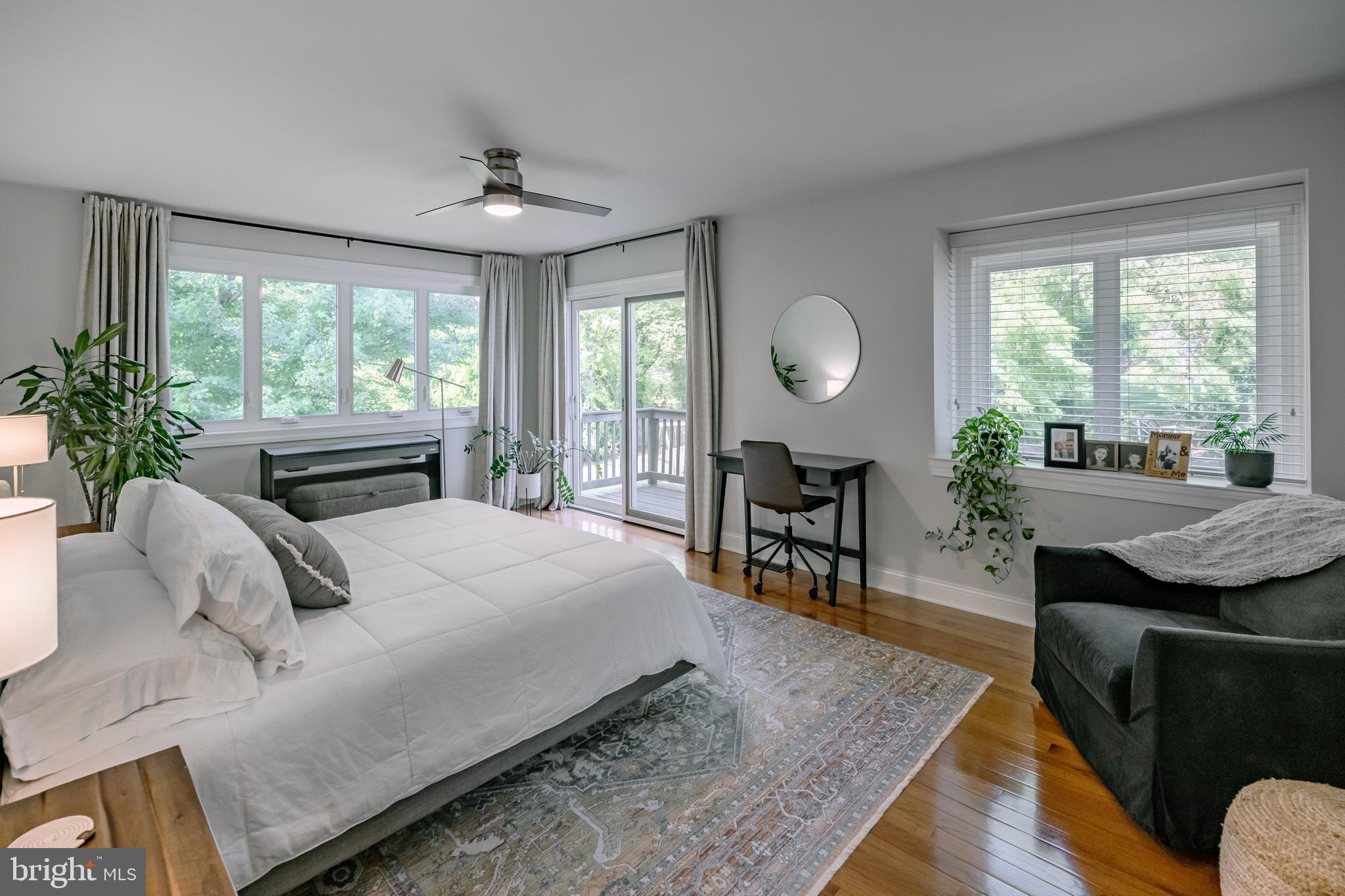 65 Roberts Road Newtown Square, PA 19073 - Photo 28 of 53 a bedroom with a bed a large window and furniture