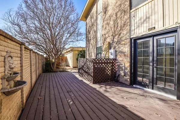 a view of a house with a deck