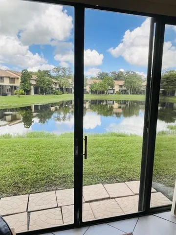 a view of lake from a window