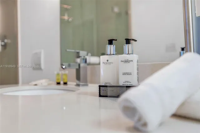 a bathroom with a shower and a toilet