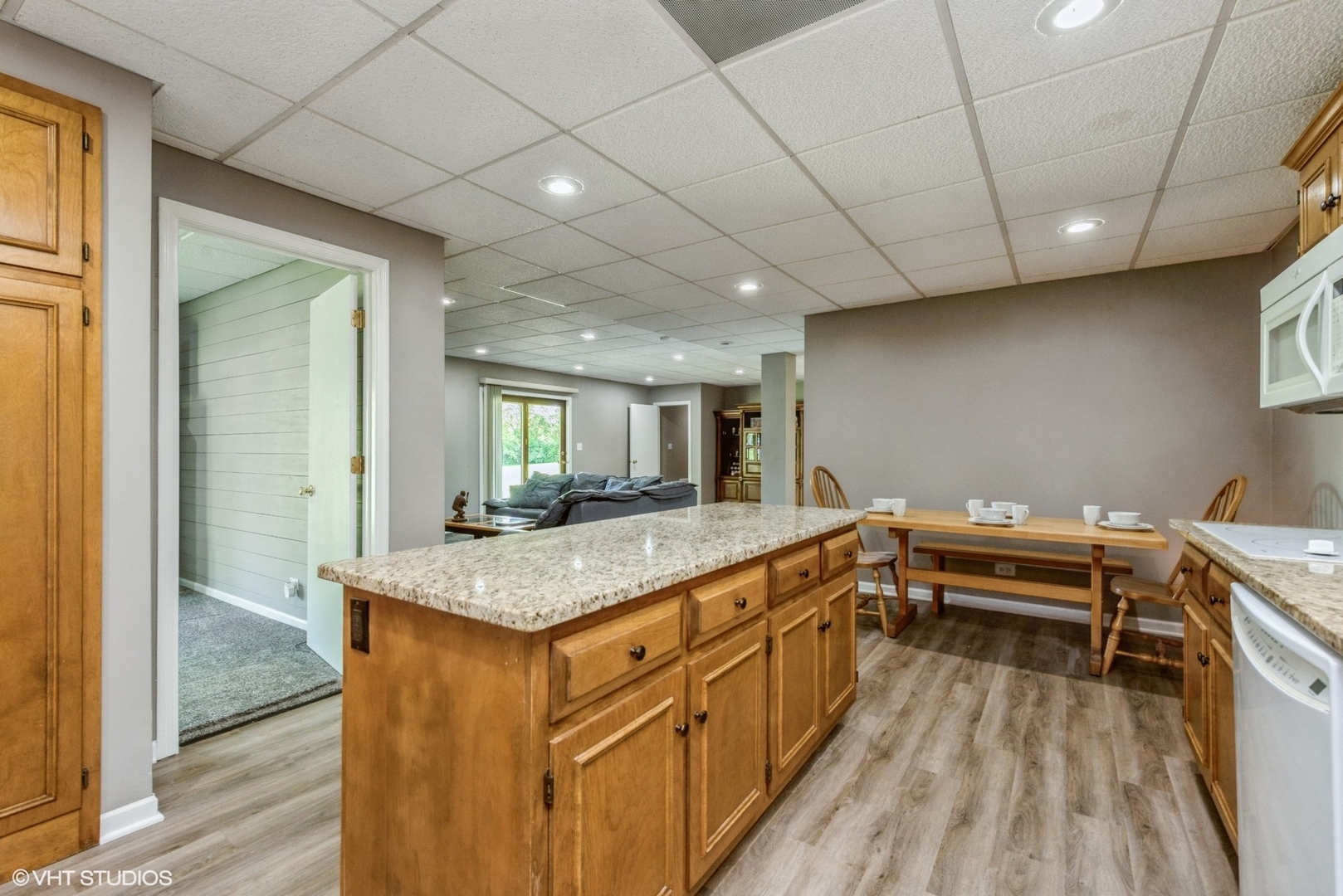 24717 West Caine Road Ingleside, IL 60041 - Photo 17 of 40 a view of a kitchen counter space with wooden floor