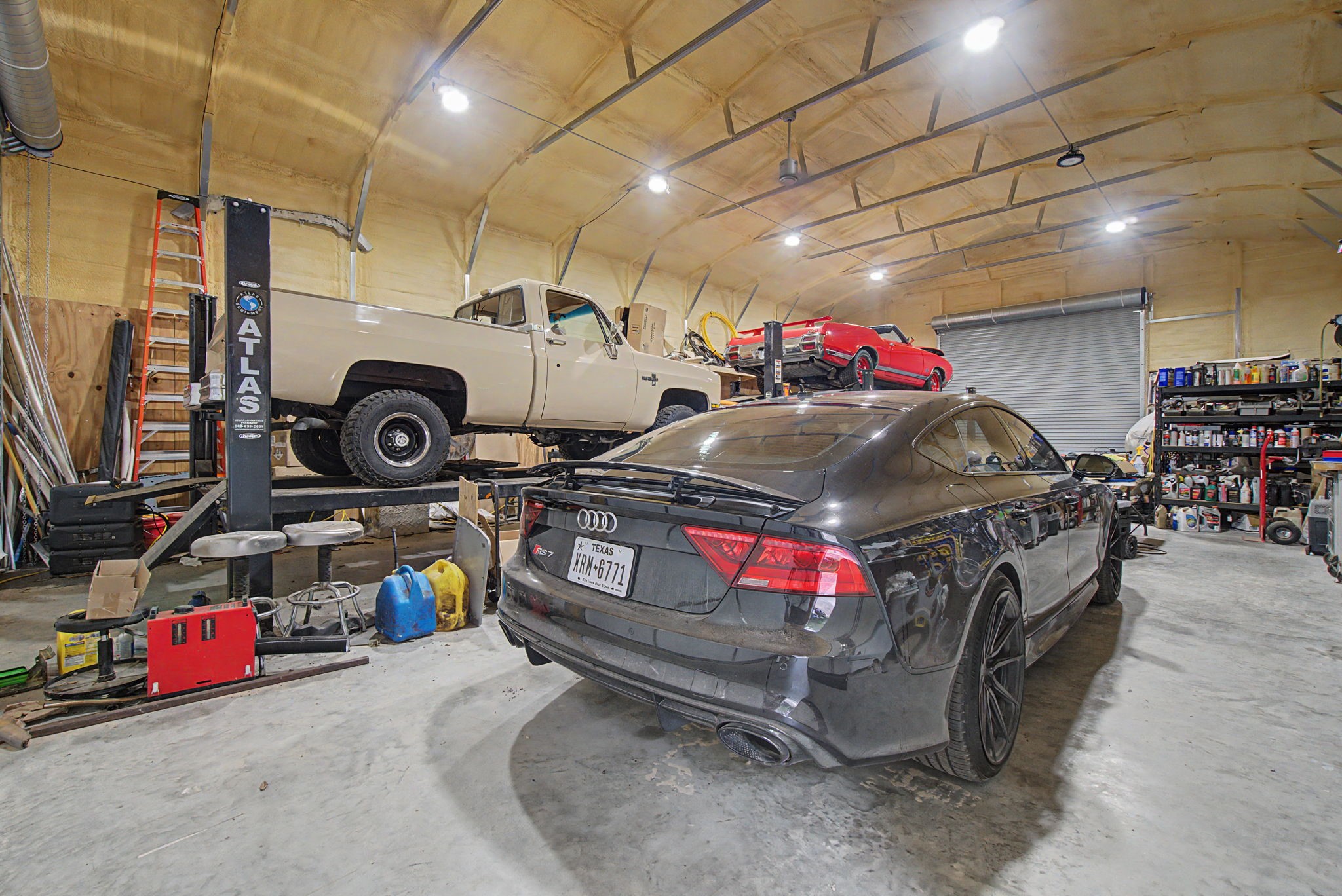 272 Tom Marsh Road Livingston, TX 77351 - Photo 28 of 50 Inside Shop/Garage. Insulated,Heated-Cooled w/2 Car Lifts