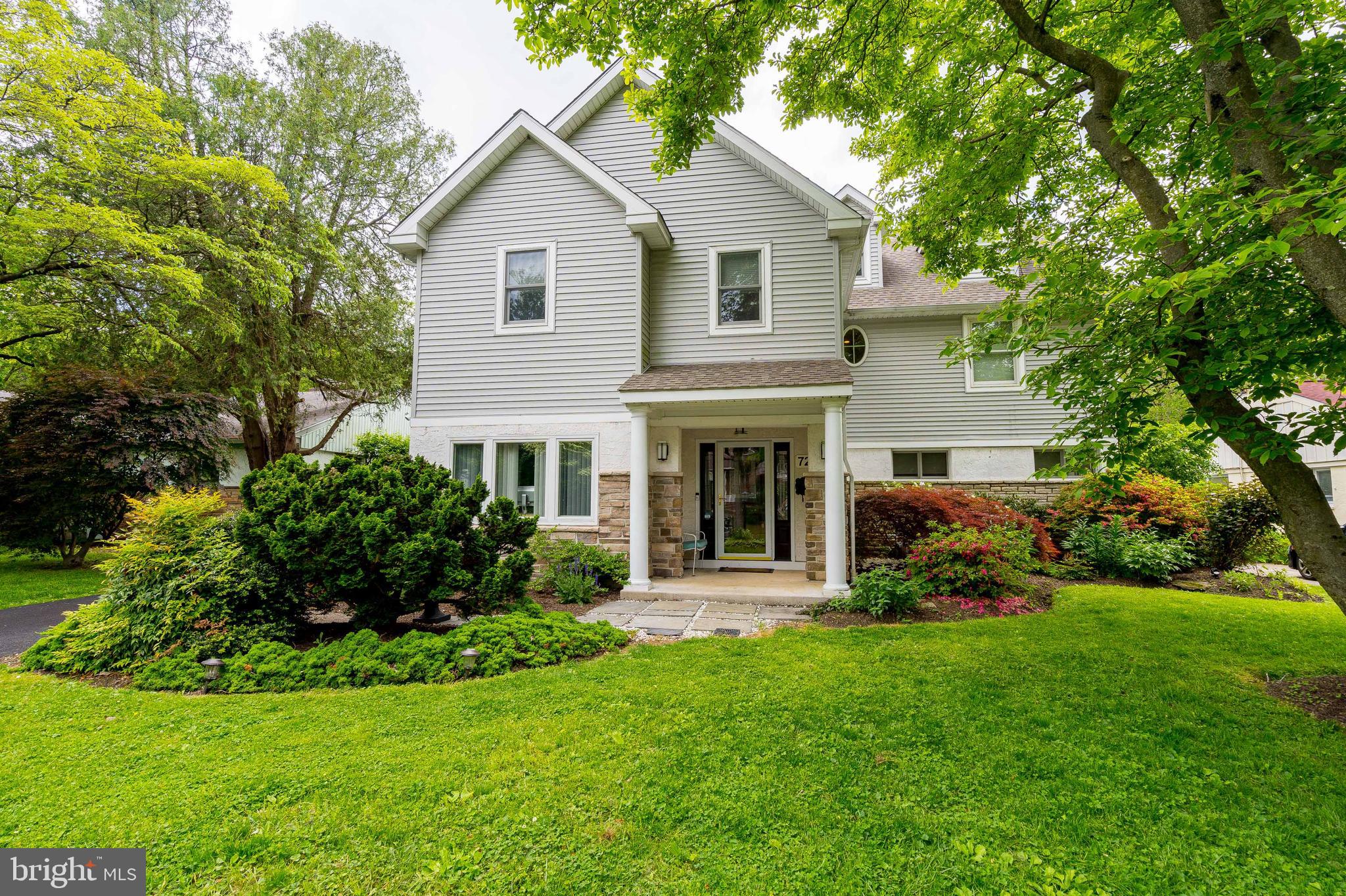 722 Yale Road Bala Cynwyd, PA 19004 - Photo 1 of 45 Front Exterior with Professional Landscaping