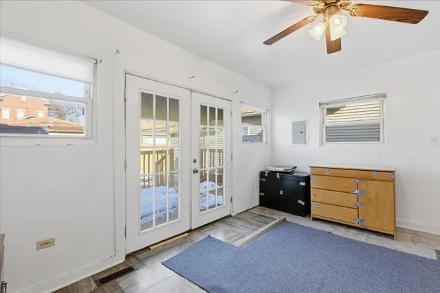 a room with furniture and window