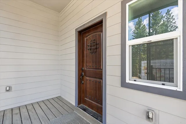 a view of front door