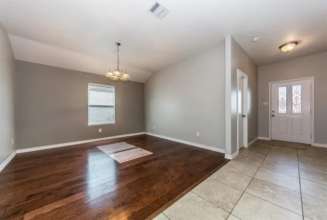 a view of an empty room