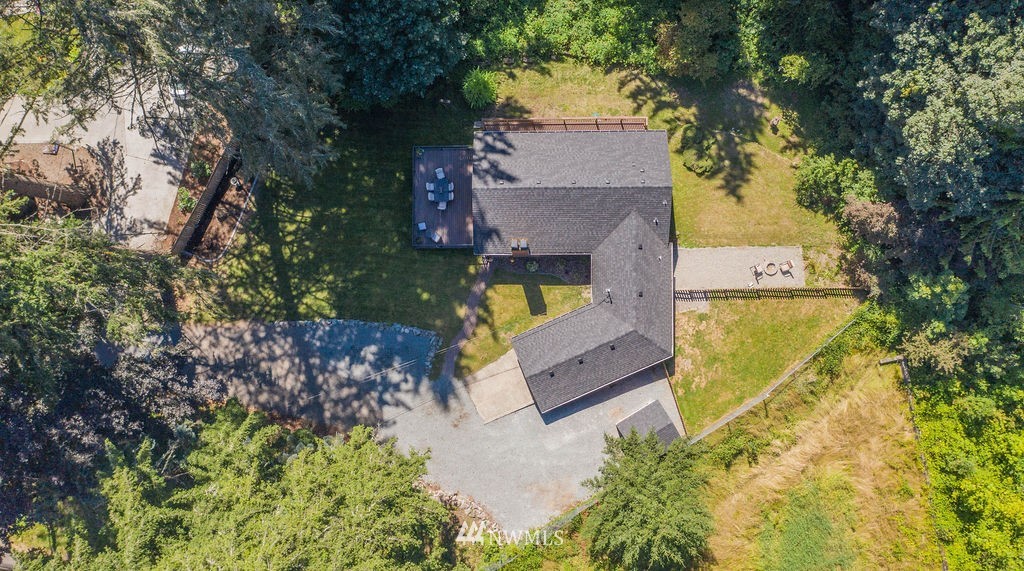 10627 Cherry Road Lake Stevens, WA 98258 - Photo 26 of 38 an aerial view of a house with swimming pool