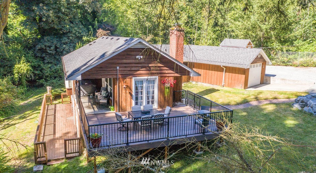 10627 Cherry Road Lake Stevens, WA 98258 - Photo 28 of 38 aerial view of a house with a chairs in patio