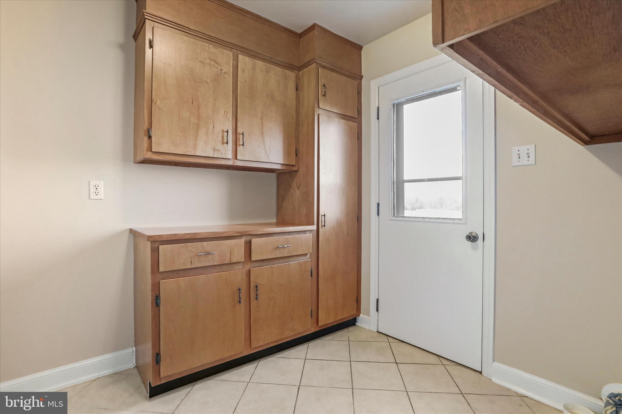 13728 Broadfording Church Road Hagerstown, MD 21740 - Photo 15 of 44 a kitchen with white cabinets and a refrigerator