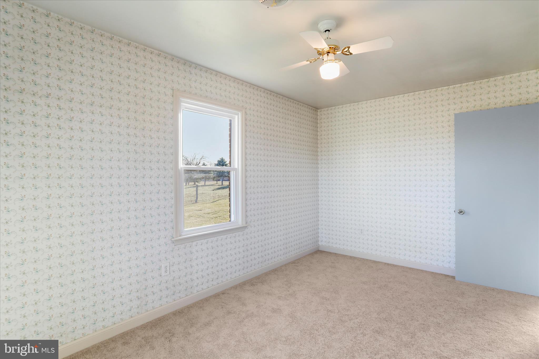 13728 Broadfording Church Road Hagerstown, MD 21740 - Photo 27 of 44 an empty room with windows and ceiling fan