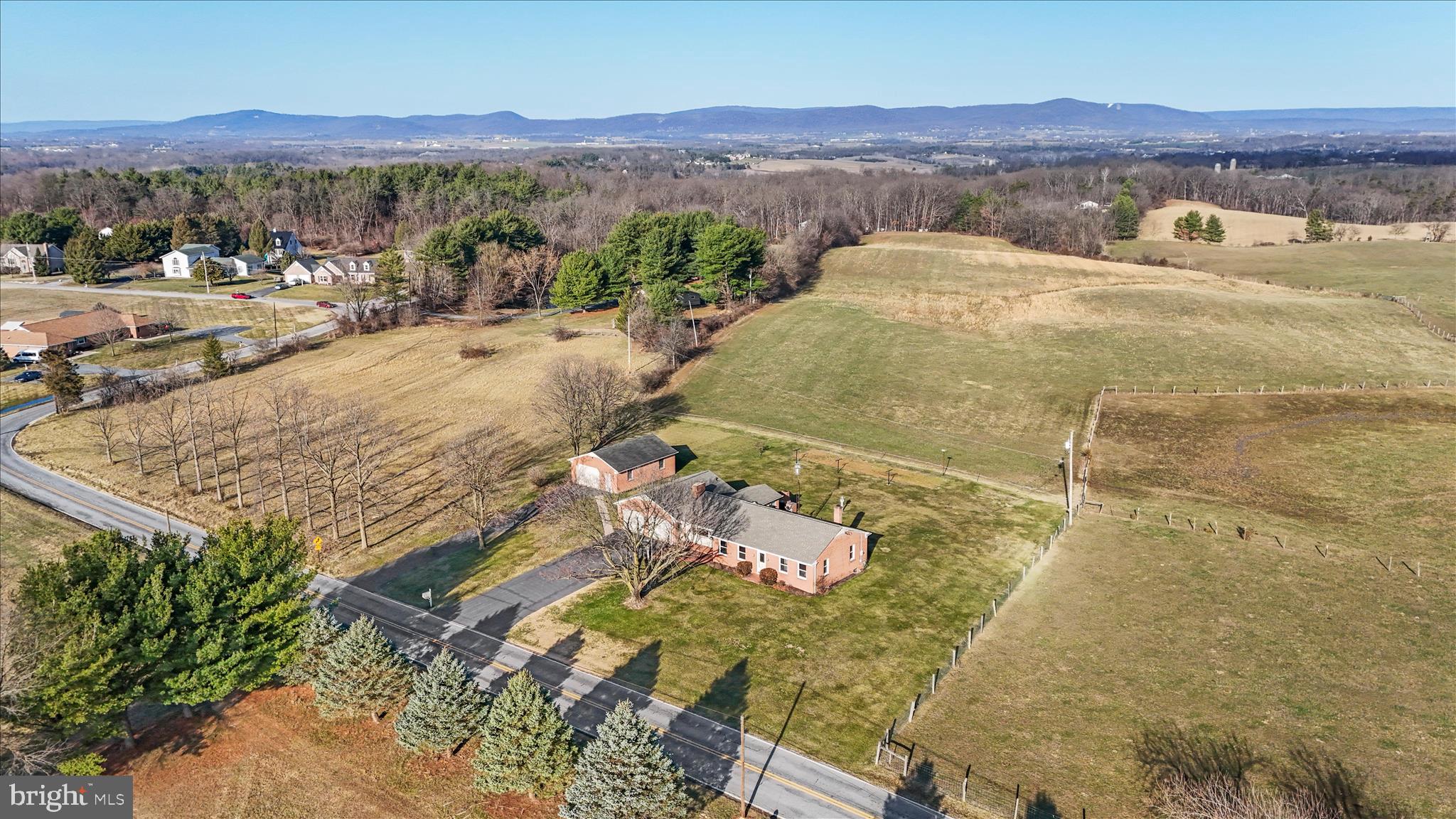 13728 Broadfording Church Road Hagerstown, MD 21740 - Photo 42 of 44 an aerial view of residential house with an outdoor space