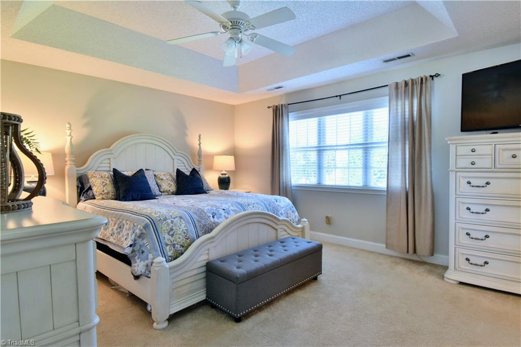 111 Montclair Drive Advance, NC 27006 - Photo 24 of 44 Primary bedroom with trey ceiling