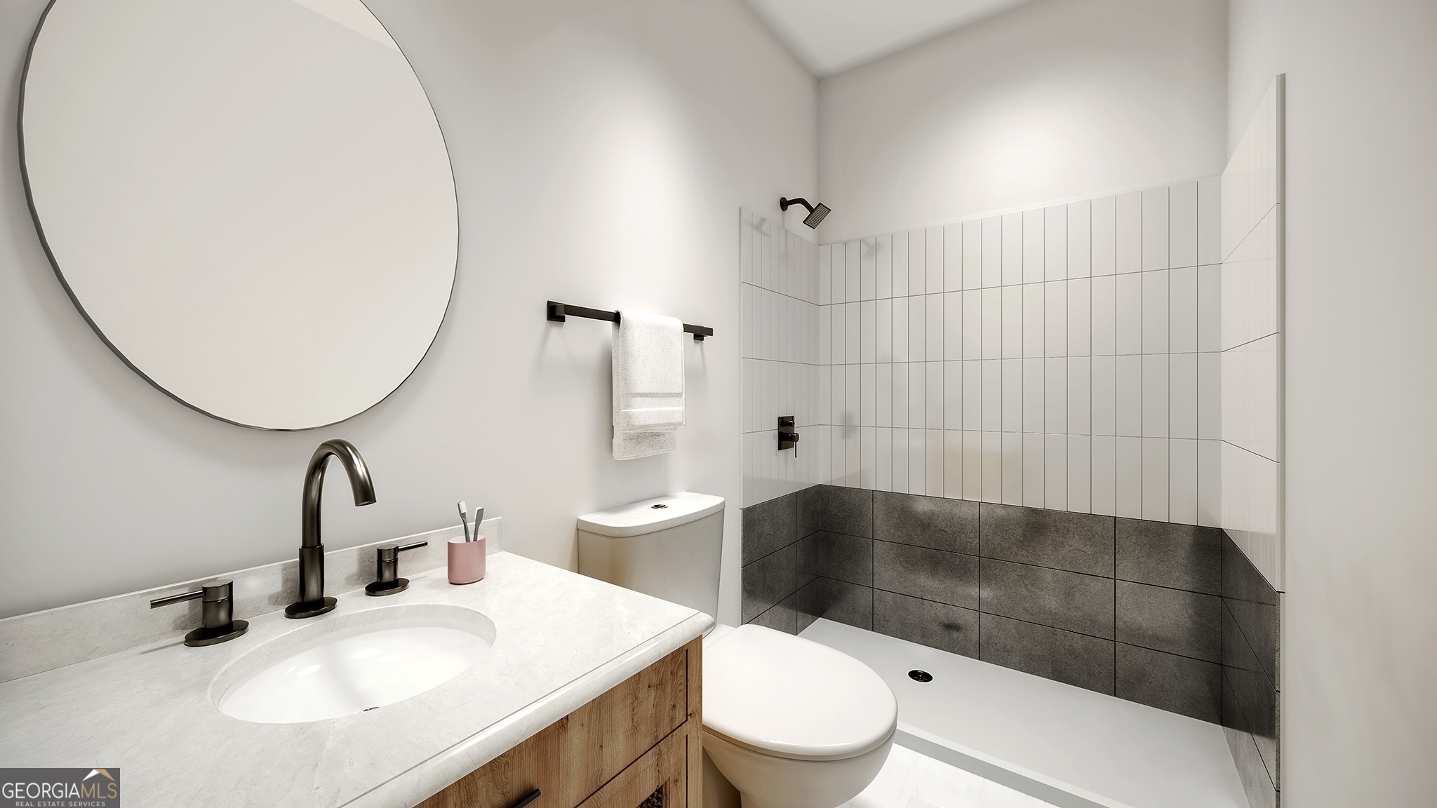 1121 Allene Avenue Southwest, Unit 102 Atlanta, GA 30310 - Photo 5 of 9 a bathroom with a sink toilet and shower