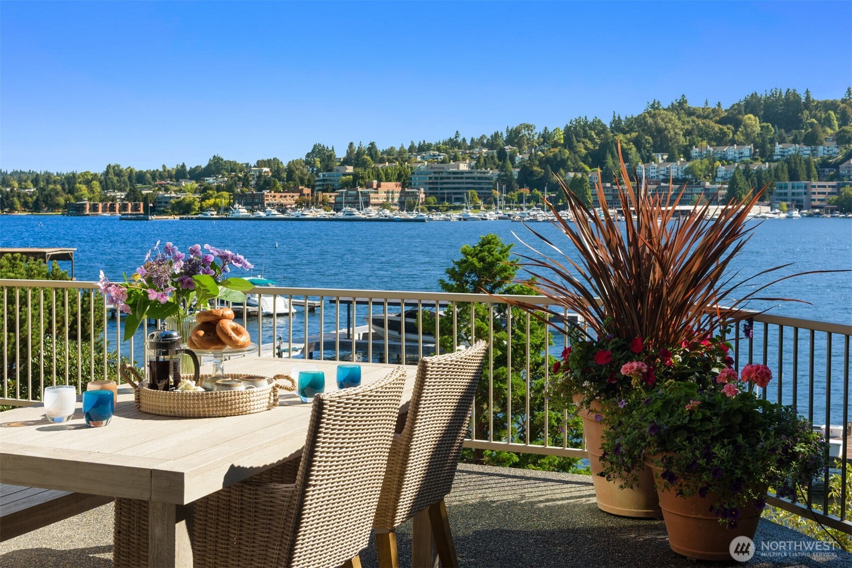 4640 95th Avenue Northeast Yarrow Point, WA 98004 - Photo 28 of 32 a view of a chairs and table in patio