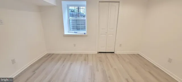 an empty room with window