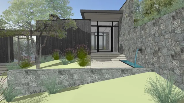 a view of outdoor space and yard