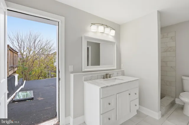 a view of terrace with seating area