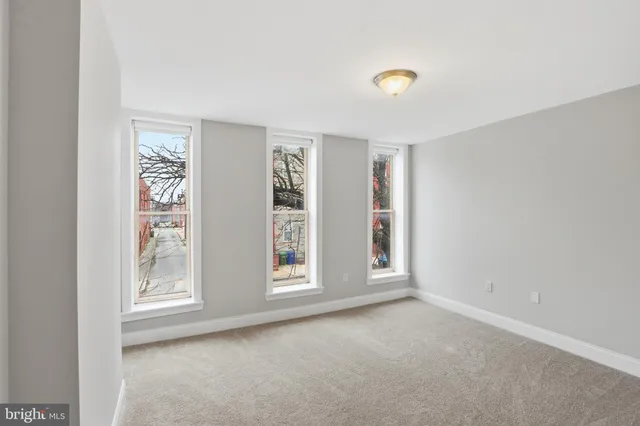 a view of hallway with stairs