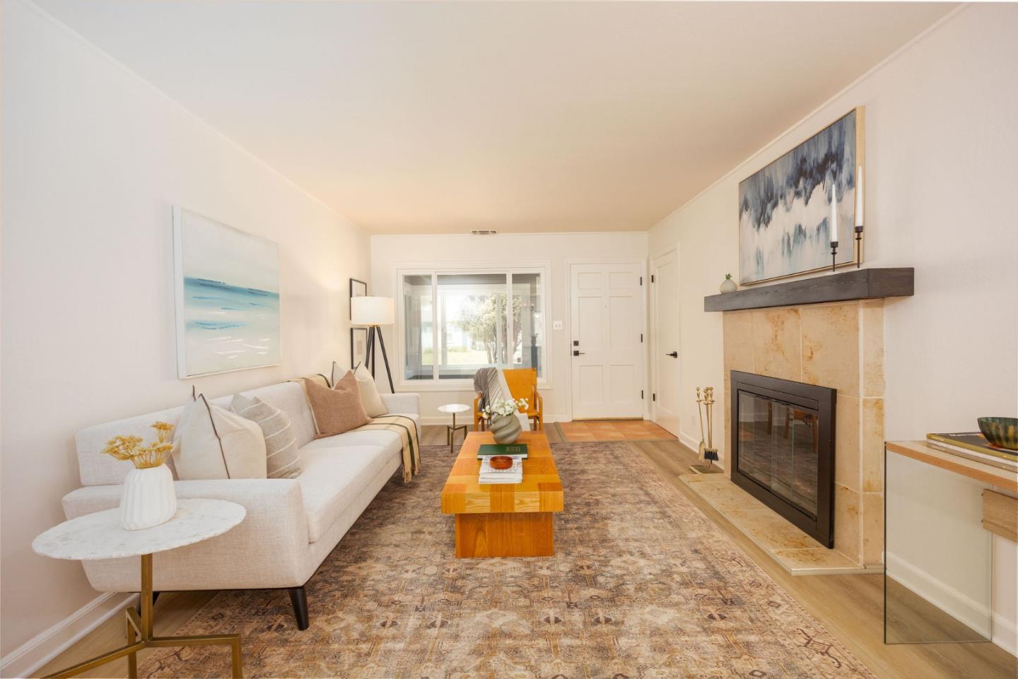 304 Nelson Avenue Pacifica, CA 94044 - Photo 13 of 39 a living room with furniture and a fireplace