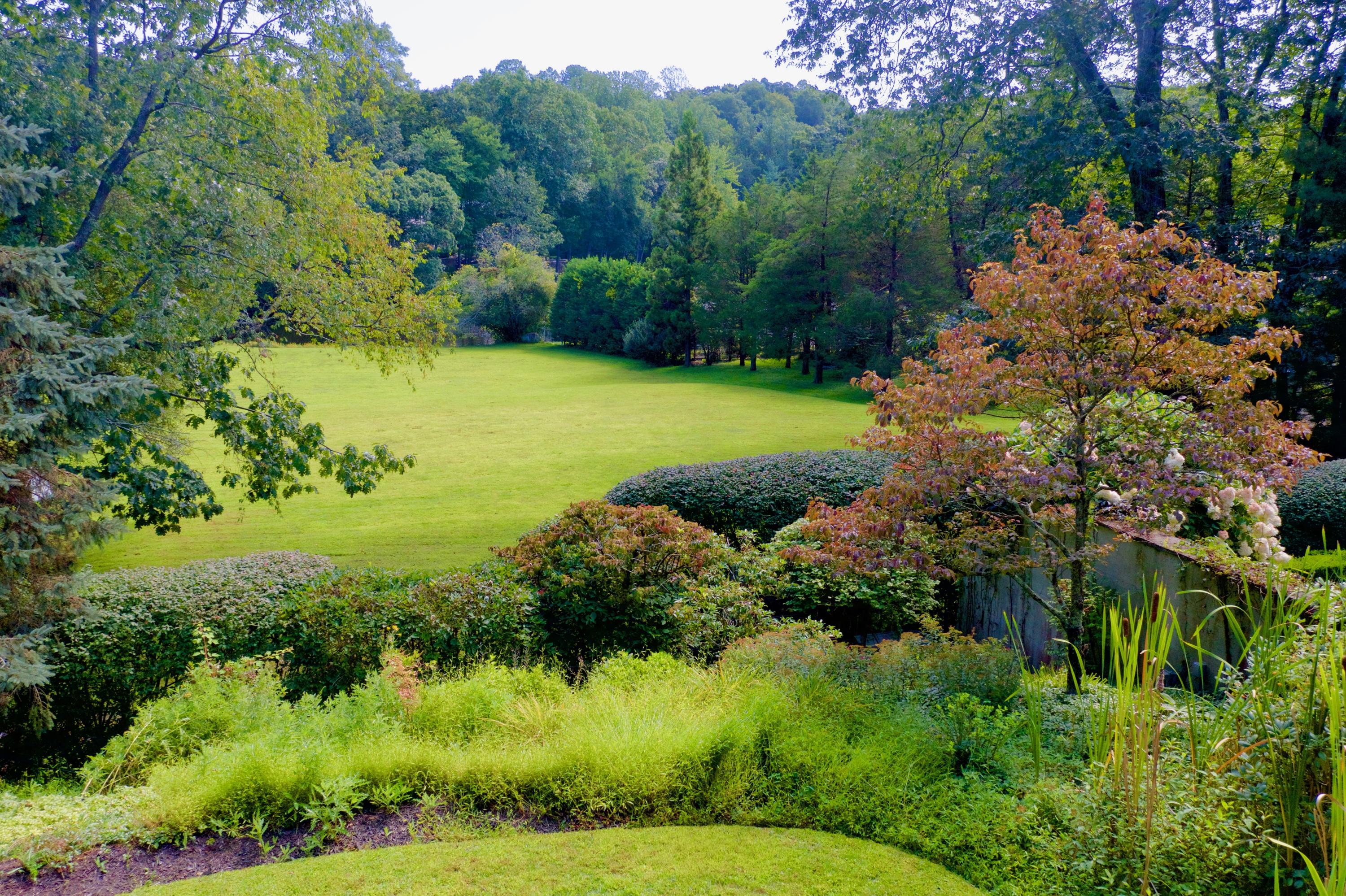 41 Rippowam Road New Canaan, CT 06840 - Photo 40 of 42 a view of a garden with a building