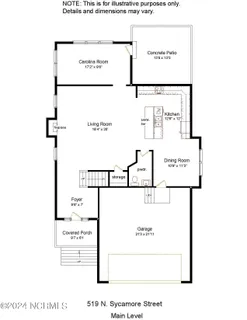 $465,900 | 519 North Sycamore Street, Aberdeen, NC 28315