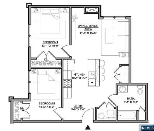 $2,800 | 487 Market Street, Unit 202, Saddle Brook, NJ 07663