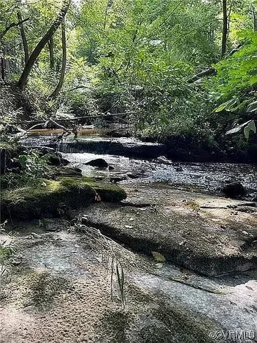 a view of a lake with lots of trees