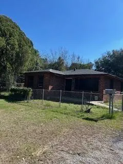 a backyard of a house