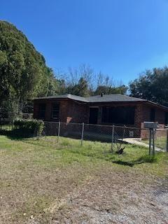a backyard of a house