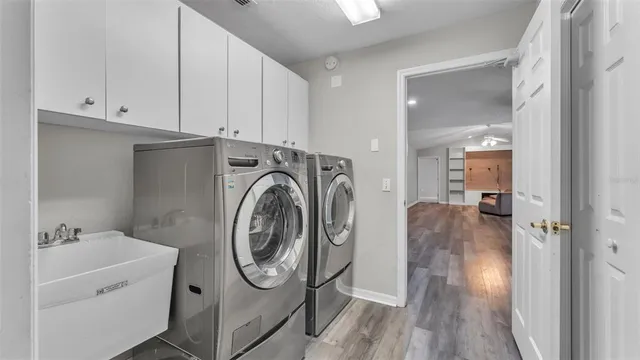 an aerial view of residential house with outdoor space