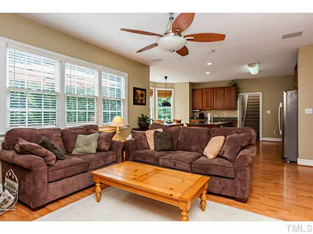 12308 Galway Drive Raleigh, NC 27613 - Photo 6 of 25 New ceiling fan & there is also a wetbar in the familyroom!