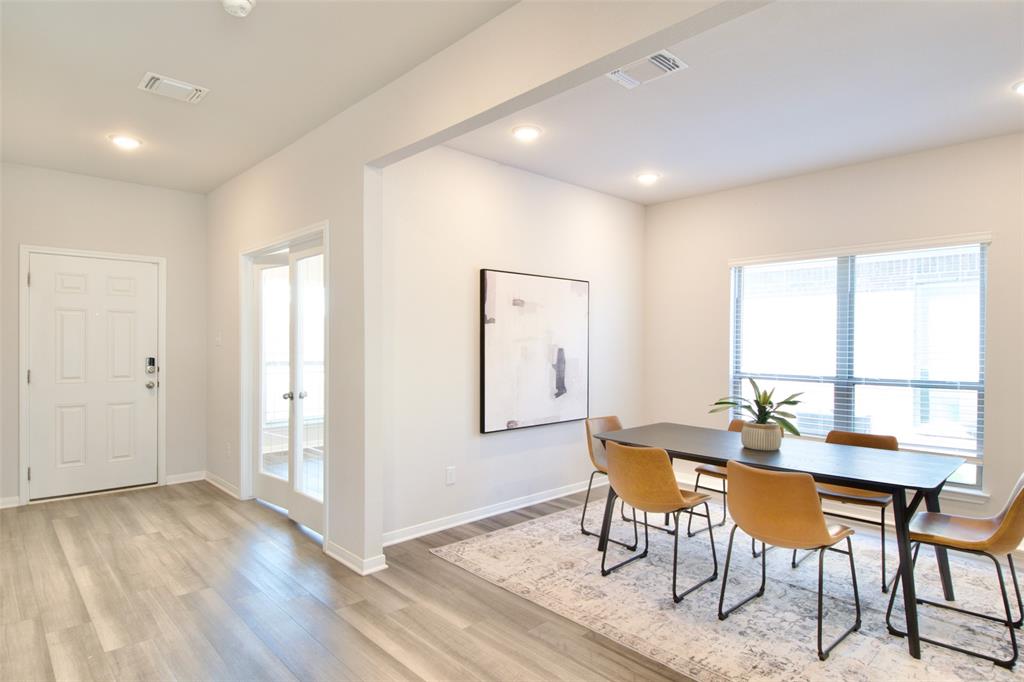 11229 Solar Street Lorena, TX 76655 - Photo 18 of 34 Dining space featuring healthy amount of natural light, light wood-type flooring, and recessed lighting