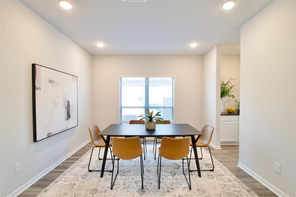 11229 Solar Street Lorena, TX 76655 - Photo 5 of 34 Dining room with light wood-style floors and recessed lighting