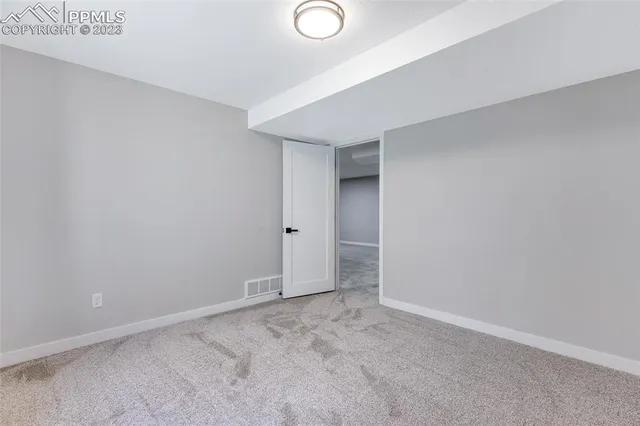 a view of an empty room