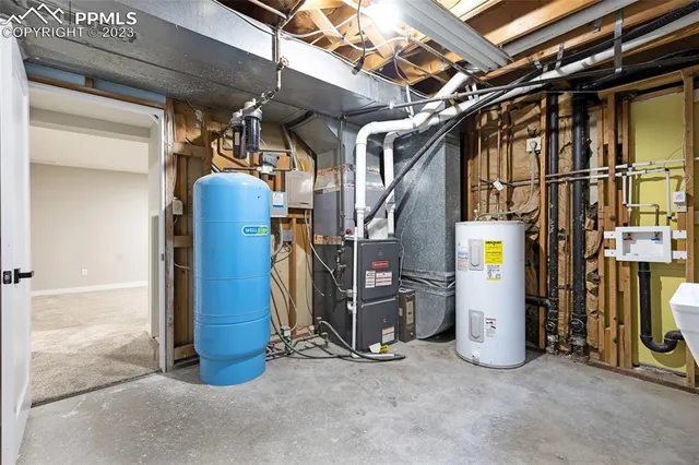 a view of a terrace with a lake view
