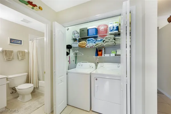 a room with storage and utility