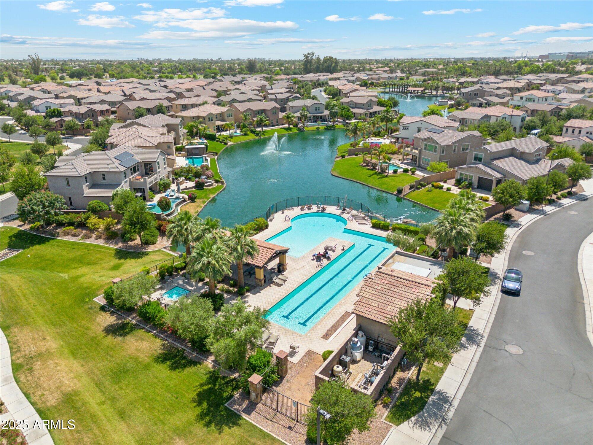 4077 South Sabrina Drive, Unit 30 Chandler, AZ 85248 - Photo 36 of 37 an aerial view of residential houses with outdoor space