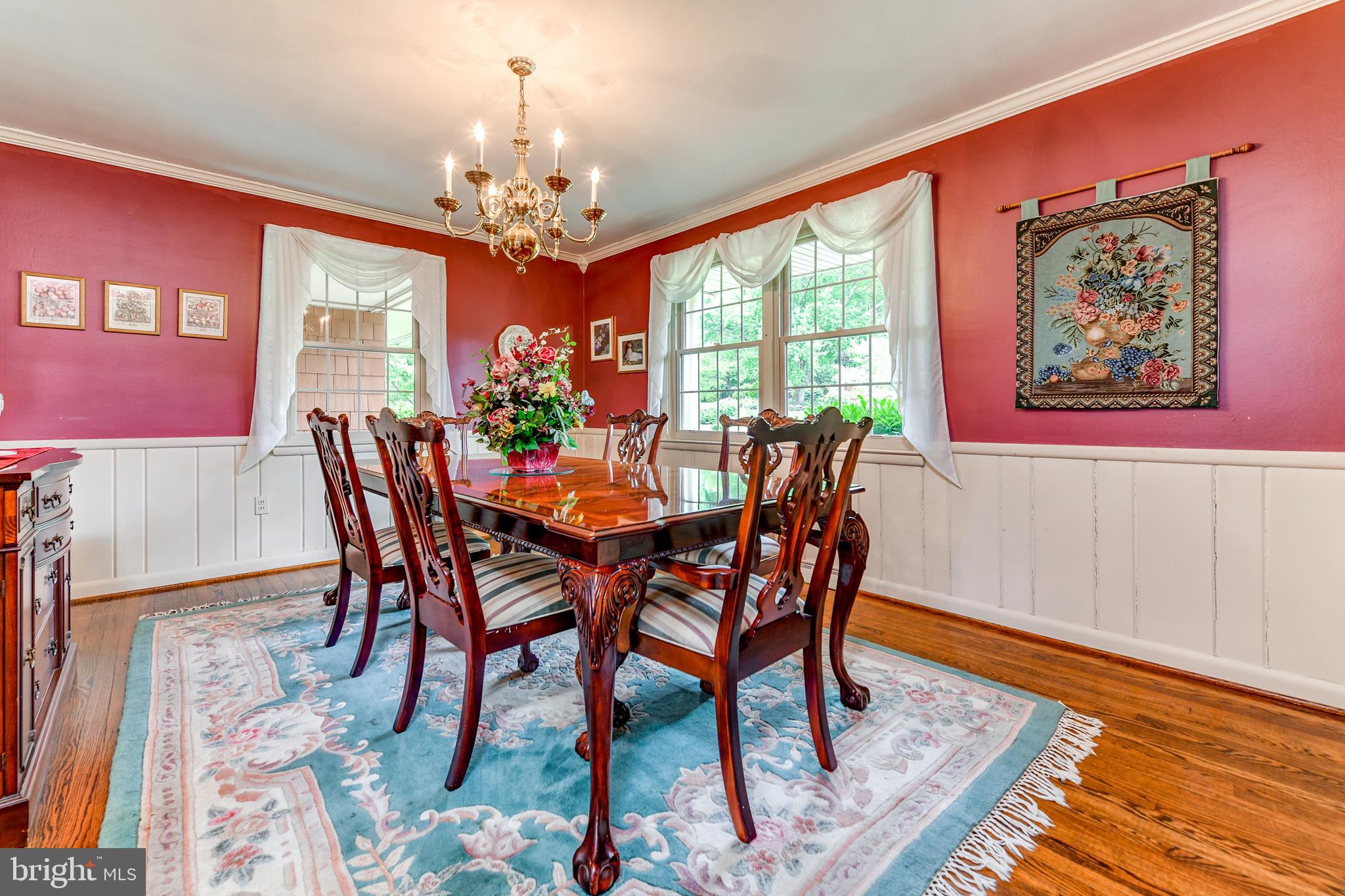 8212 Tally Ho Road Lutherville-Timonium, MD 21093 - Photo 6 of 42 Formal dining room with hardwood floors