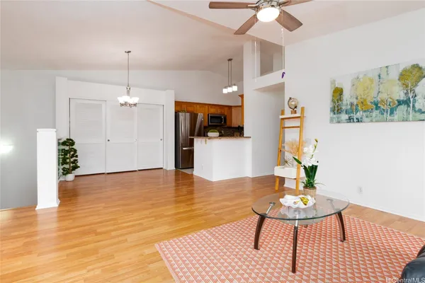 a open dining room with furniture