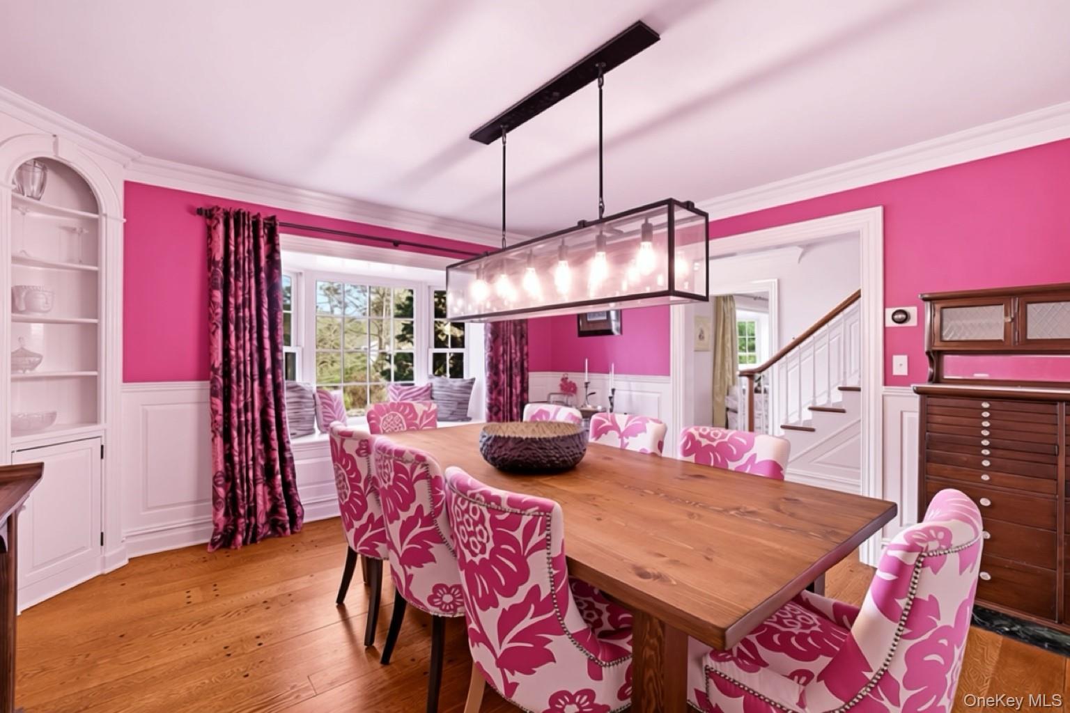 14 Annandale Road Chappaqua, NY 10514 - Photo 8 of 40 a view of a dining room with furniture window and wooden floor