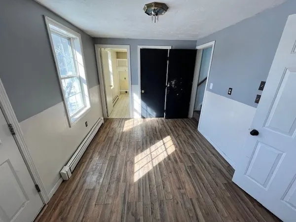 wooden floor in an empty room