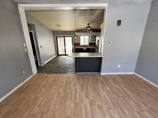 a view interior of the house and kitchen