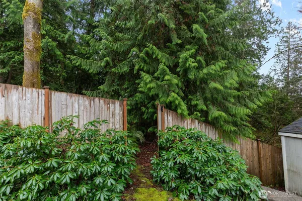 a view of a garden