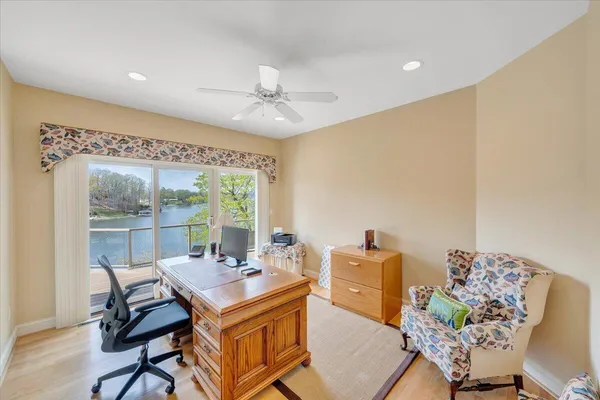 a view of a yard with plants