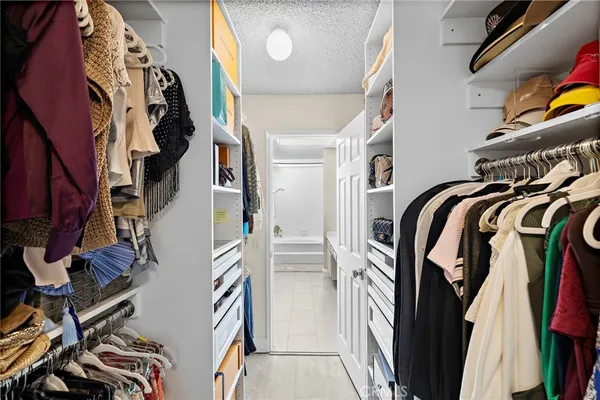 a view of a walk in closet