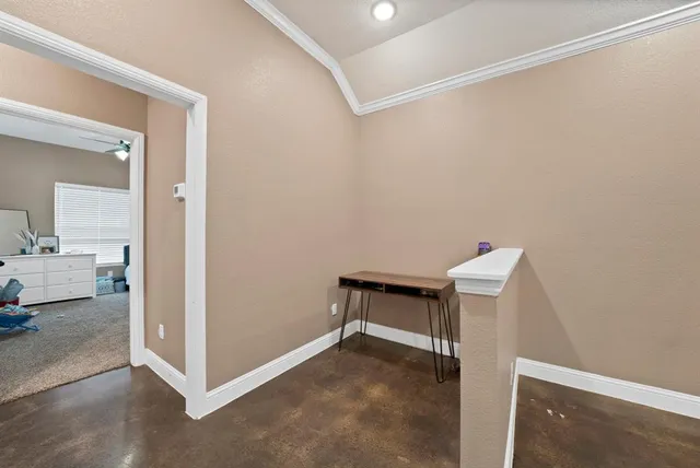 a view of a room with a furniture