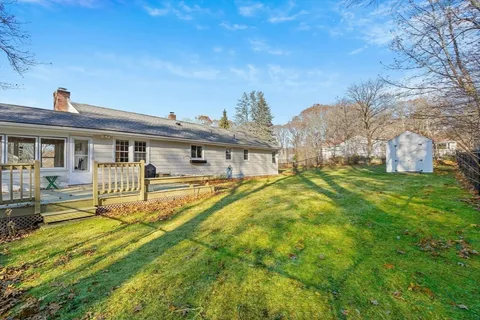 a front view of house with yard