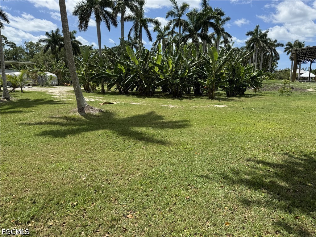 13641 Ficus Tree Lane Bokeelia, FL 33922 - Photo 19 of 33 a view of outdoor space with deck and yard