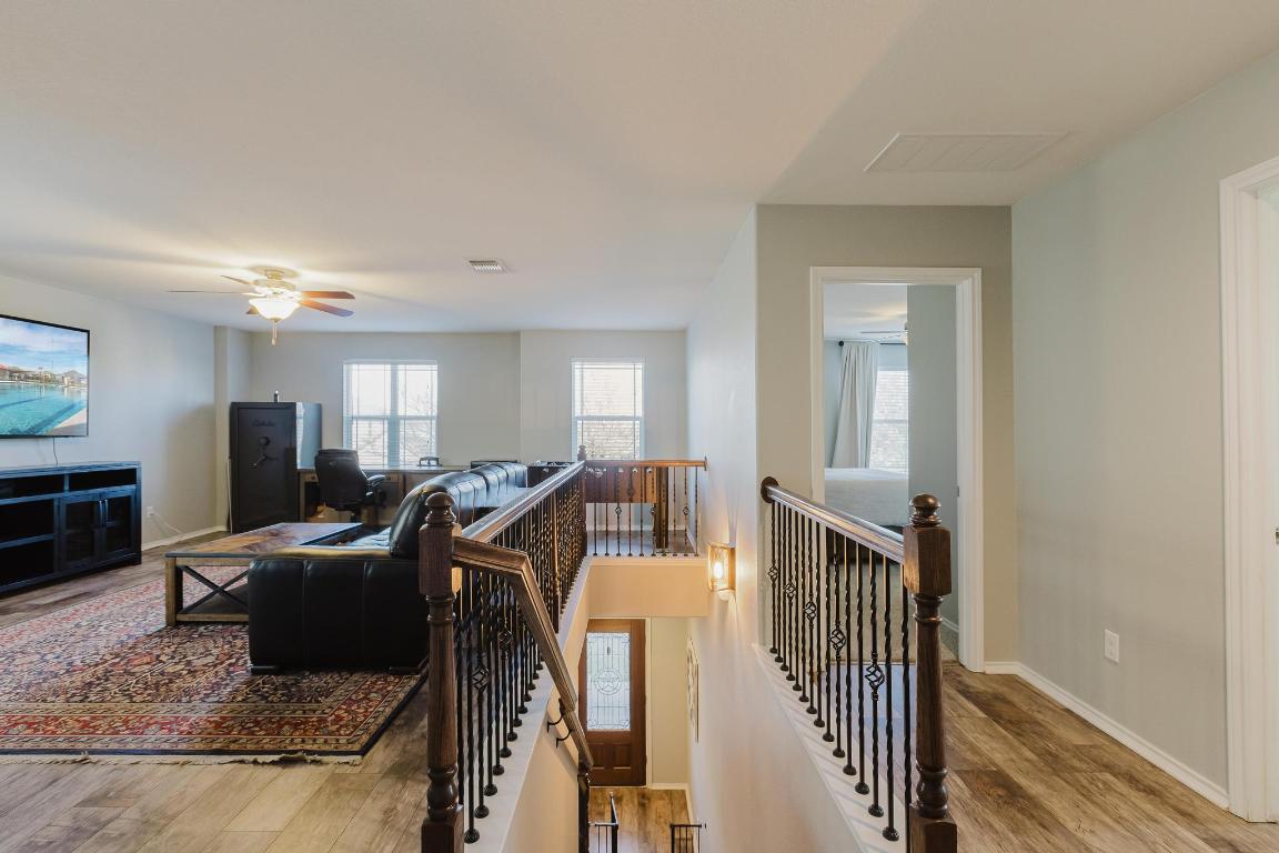 1420 Crested Butte Way Georgetown, TX 78626 - Photo 16 of 40 Flex room featuring healthy amount of natural light and light wood-type flooring