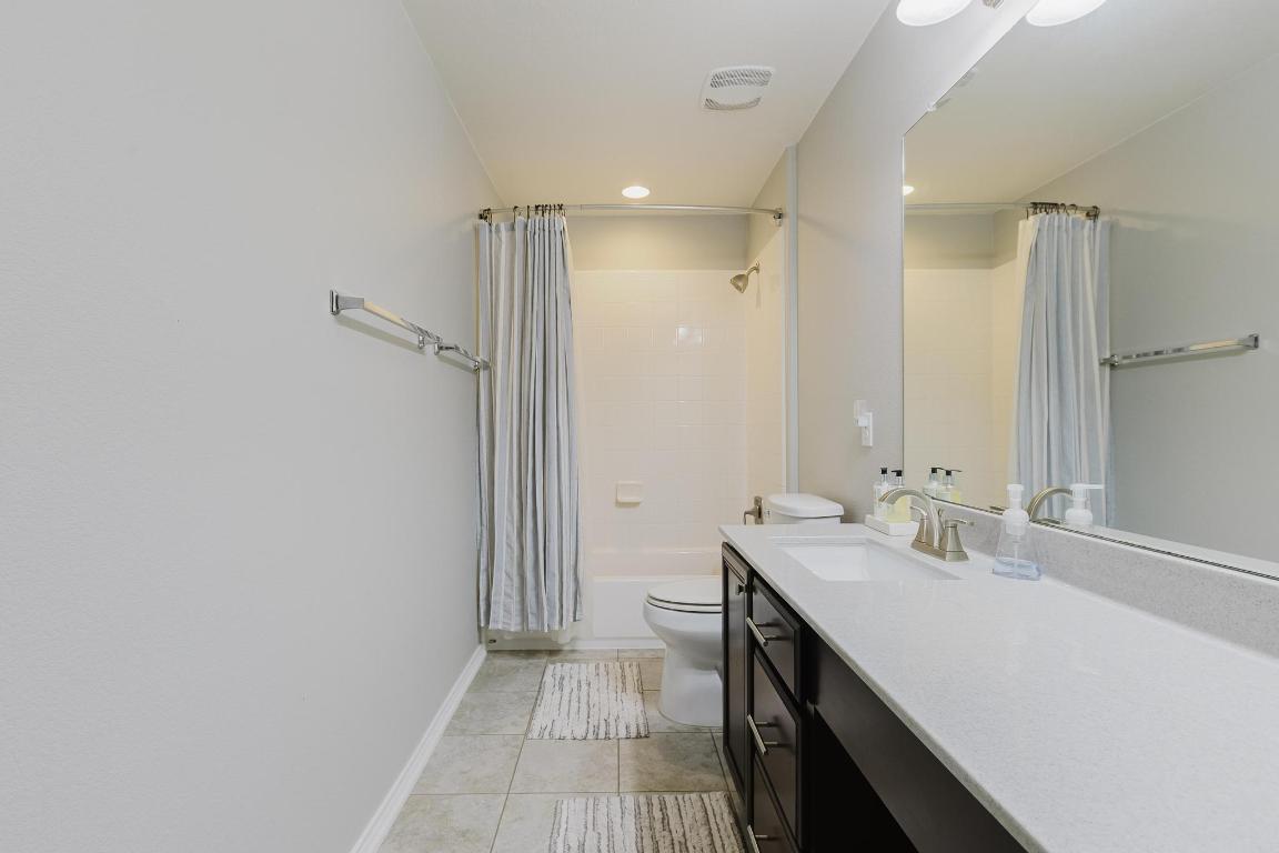 1420 Crested Butte Way Georgetown, TX 78626 - Photo 31 of 40 Upstairs Full bathroom with shower / bath combo, and vanity